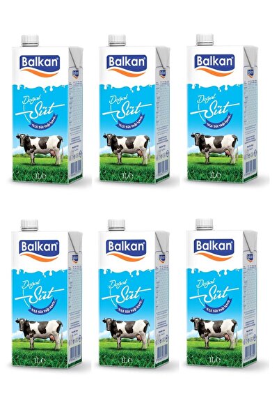 Balkan Süt Yarım Yağlı 1 Lt X 6 Adet