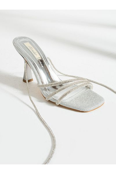 Alemdar Shoes Pantofi de damă WİLDE Silver Stone