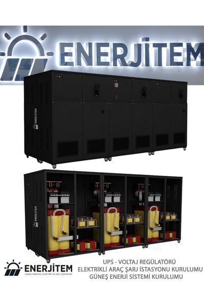 ENERJİTEM Voltaj Regülatörü Statik 300 Kva Trifaze Özel Üretim,Çok Sessiz, 300 Kva