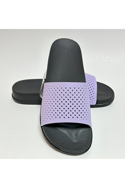 GEZER Lila Anatomik Taban Yumuşak Plastik Ekstra Hafif Kadın Havuz Deniz Plaj Ev Ve Sokak Terliği Eva
