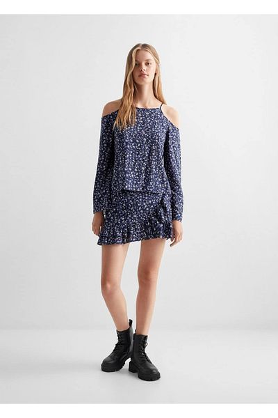 Mango Teen Fusta albastru inchis pentru copii