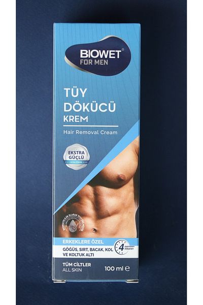 biowet Cream Colored Men's Hair Remover - For All Skin