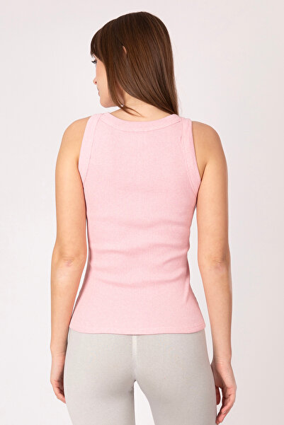 ROVİ Women's Printed Pink Tank Top