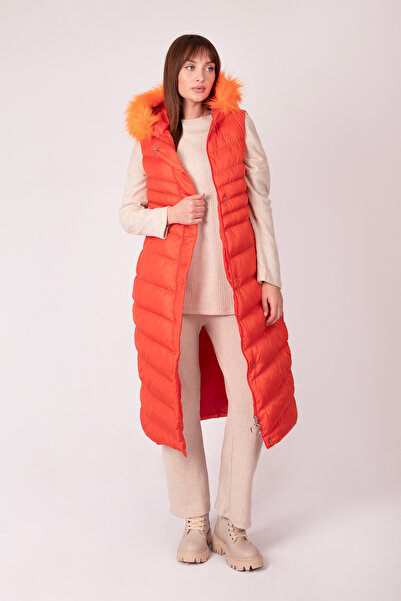 ROVİ سترة برتقالية كبيرة الحجم