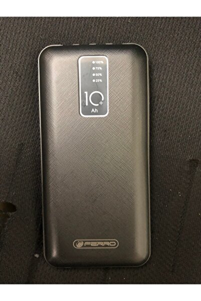 FERRO 10000mah Taşınabilir Şarj Cihazı 3.7v, 3'ü 1 Arada Kablo, 2.1a Çıkışlı