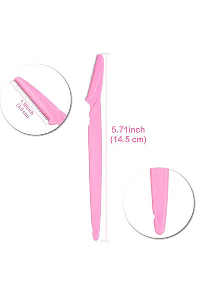 AfterTimes Kaş Usturası Kaş Düzenleyici 3 Adet Yeni Tip Jilet Yüz Kılları Temizleme