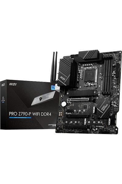 MSI Mb Pro Z790-p WiFi Ddr4 Socket 1700 Ddr4 5333mhz(OC) PCI-e Gen4 M.2 Usb3.2 Dp HDMI 1x2.5g Lan Wi-