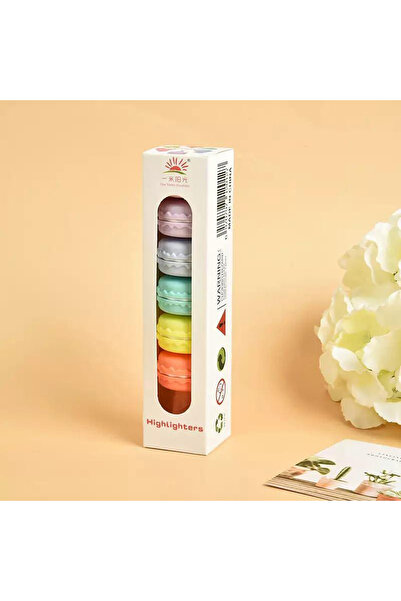 Tahtakale Dünyası Makaron şekilli fosforlu kalem öğrenci okul için keçeli renkli kalem