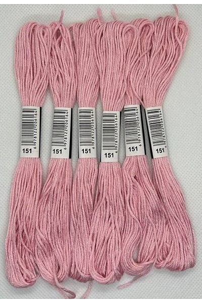 ALMİŞ 6 Pieces Single Color Etamine Cross Stitch Bracelet Brazilian Embroidery Thread-151