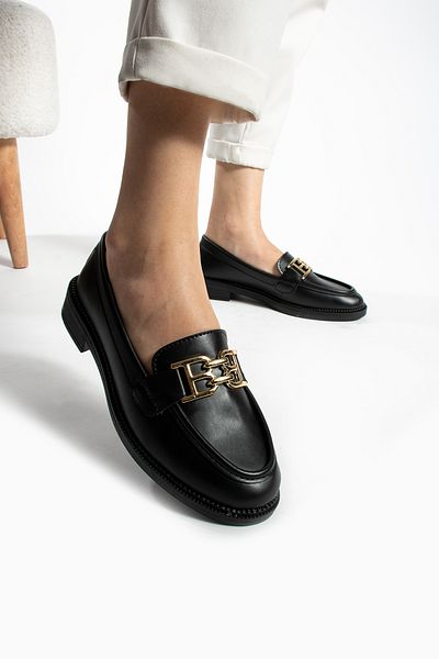 DUXAL SHOES Tegan Women's Loafer Moccasin Casual Buckle Detail Daily Shoes