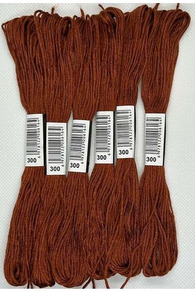 ALMİŞ 6 Pieces Single Color Etamine Cross Stitch Bracelet Brazilian Embroidery Thread-300