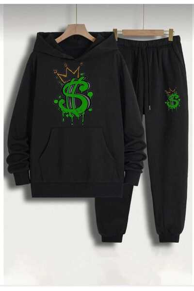 Özde35 moda Σετ παιδική φόρμα με κουκούλα