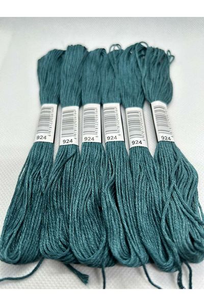 ALMİŞ 6 Pieces Single Color Etamine Cross Stitch Bracelet Brazilian Embroidery Thread 6-915
