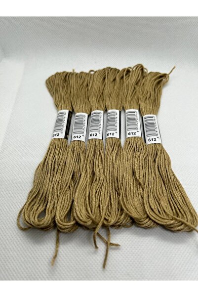 ALMİŞ 6 Pieces Single Color Etamine Cross Stitch Bracelet Brazilian Embroidery Thread 3-602