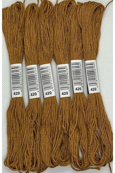 ALMİŞ 6 Pcs Single Color Etamine Cross-Stitch Wristband Brazil Embroidery Floss 2