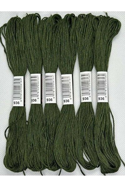 ALMİŞ 6 Adet Tek Renk Etamin Kanaviçe Bileklik Brezilya Nakış Ipi 6-915