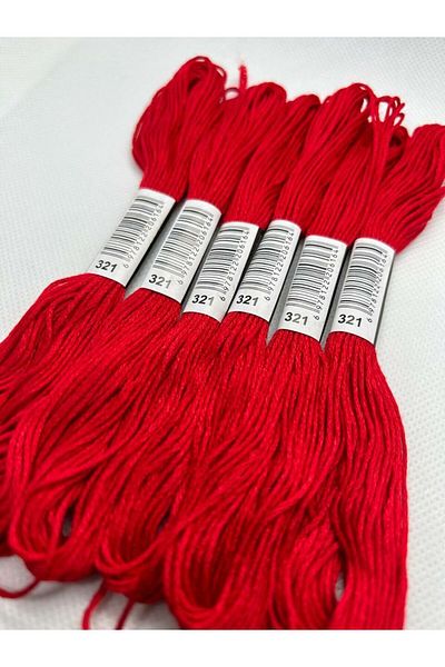ALMİŞ 6 Pieces Single Color Etamine Cross Stitch Bracelet Brazilian Embroidery Thread 2-340