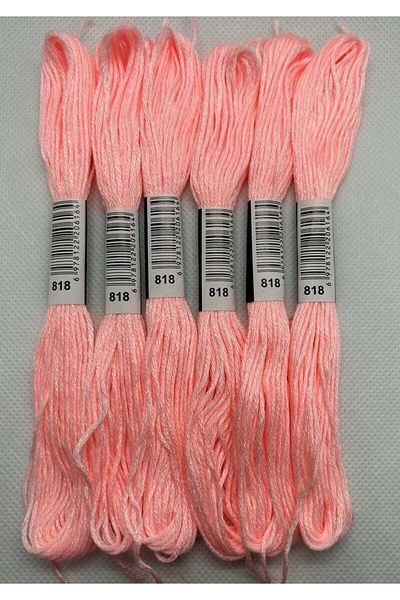 ALMİŞ 6 Pieces Single Color Etamine Cross Stitch Bracelet Brazilian Embroidery Thread 5-801