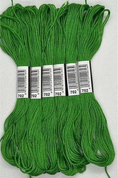 ALMİŞ 6 Pieces Single Color Etamine Cross Stitch Bracelet Brazilian Embroidery Thread 4-758