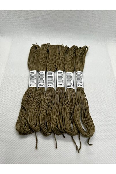 ALMİŞ 6 τμχ Μονόχρωμο βραχιόλι Ατεμίνης Σταυροβελονιά Βραζιλίας Κέντημα νήμα 3-602