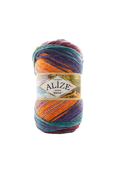 Alize Burcum Batik Hand Knitting Thread 7919 - 5 Pieces