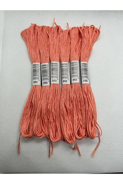 ALMİŞ 6 Pieces Single Color Etamine Cross Stitch Bracelet Brazilian Embroidery Thread 2-340