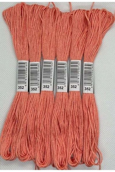 ALMİŞ 6 Pieces Single Color Etamine Cross Stitch Bracelet Brazilian Embroidery Thread 2-340