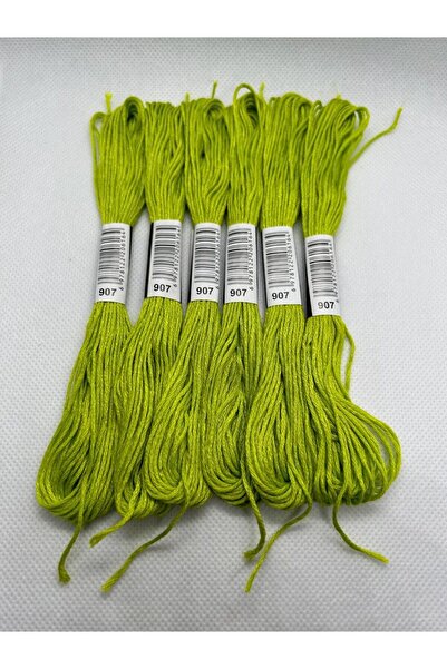 ALMİŞ 6 τμχ Μονόχρωμο Βραχιόλι Ατεμίνης Σταυροβελονιά Βραζιλίας Κέντημα Σχοινί 6-915