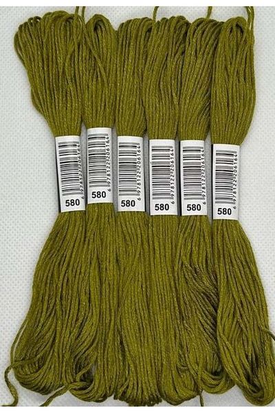 ALMİŞ 6 Pieces Single Color Etamine Cross Stitch Bracelet Brazilian Embroidery Thread 3-602