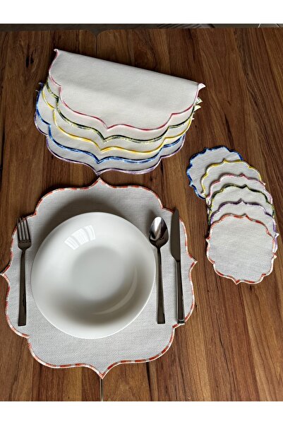 NURHAN HOME COLLECTION Potrivit pentru procesarea etaminei brodate Ebruli, se...