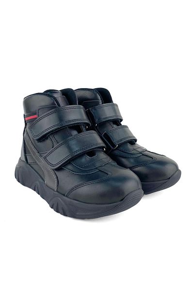 Cici Bebe Ayakkabı Cizme negre pentru băiat din piele naturală