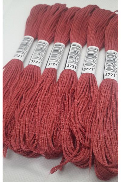 ALMİŞ 6 Pieces Single Color Etamine Cross Stitch Bracelet Brazilian Embroidery Thread 8-3713