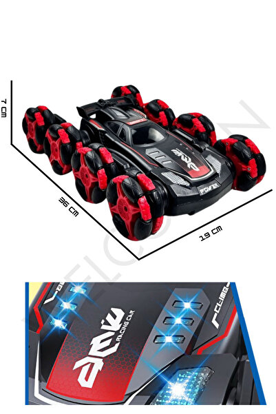 welcomein Oyuncak Uzaktan Kumandalı Full Fonksiyon 2.4Ghz 8 Teker Drift Atan Akrobat Araba