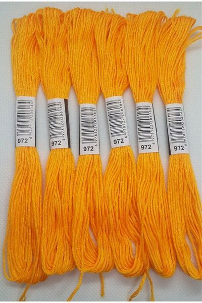 ALMİŞ 6 Pieces Single Color Etamine Cross Stitch Bracelet Brazilian Embroidery Thread 7-3341