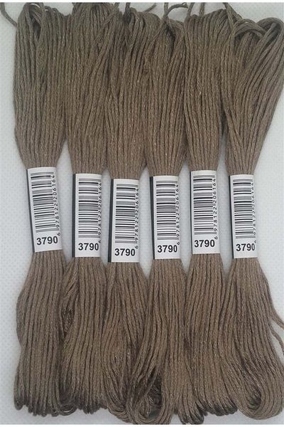 ALMİŞ 6 Pieces Single Color Etamine Cross Stitch Bracelet Brazilian Embroidery Thread 9-3817