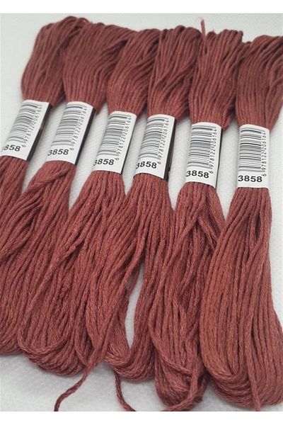 ALMİŞ 6 Pieces Single Color Etamine Cross Stitch Bracelet Brazilian Embroidery Thread