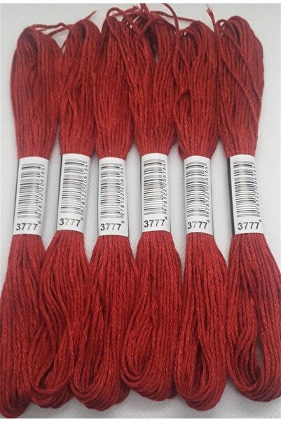 ALMİŞ 6 Pieces Single Color Etamine Cross Stitch Bracelet Brazilian Embroidery Thread 8-3713