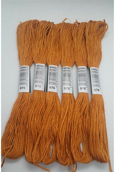 ALMİŞ 6 Pieces Single Color Etamine Cross Stitch Bracelet Brazilian Embroidery Thread 7-3341