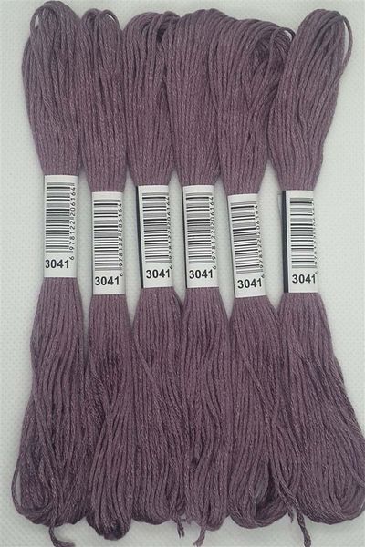 ALMİŞ 6 Pieces Single Color Etamine Cross Stitch Bracelet Brazilian Embroidery Thread 7-3341