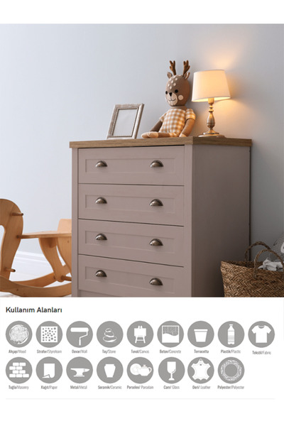 Cadence Boya Multısurface Hybrıd Akrilik Boya H-003 ESKİMİŞ BEYAZ 2 Litre