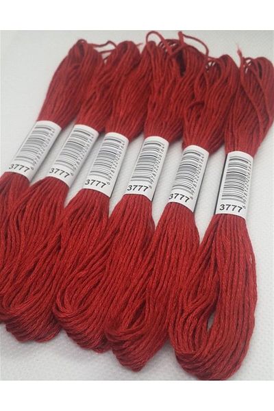 ALMİŞ 6 Pieces Single Color Etamine Cross Stitch Bracelet Brazilian Embroidery Thread 8-3713