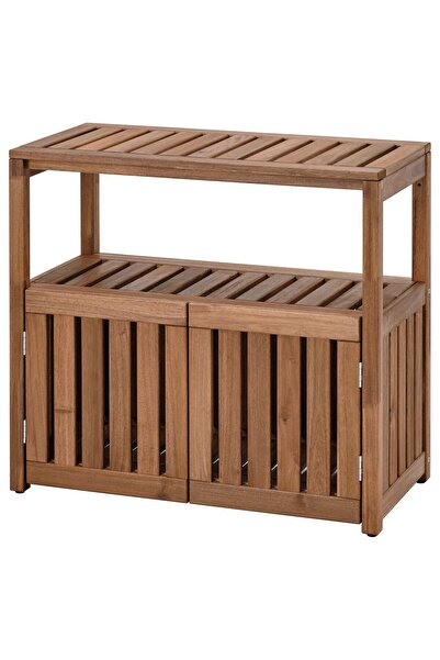 IKEA NÄMMARÖ dış mekan raf ünitesi, açık kahverengi, 83x75 cm