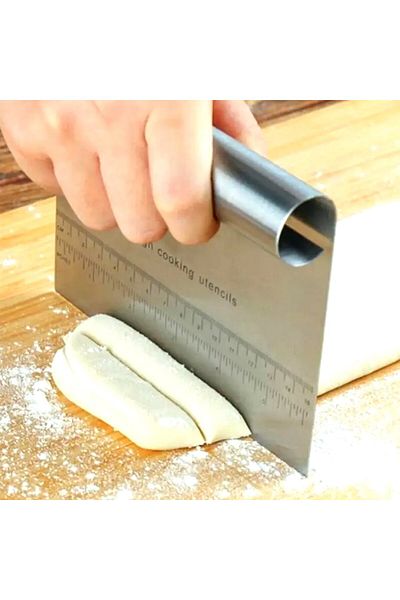 Neler Geldi Neler Stainless Luxury Steel Dough Cutting Apparatus Steel Cutter Scraper Cake Shaping Spatula