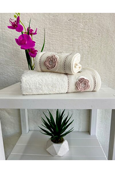 Meryem home El Yüz Havlusu Çeyizlik Bambu Ikili