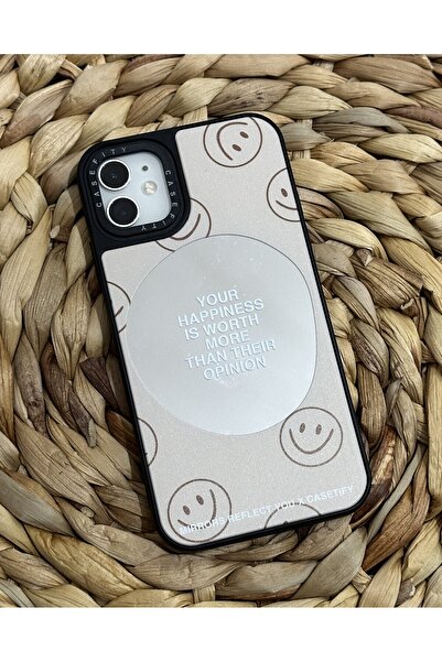 HYPERSOFT حافظة متوافقة مع هاتف آيفون 11 (6.1 بوصة) من Casefity، حافظة عاكسة للضوء، غطاء فاخر بنمط شعار رغوة العسل