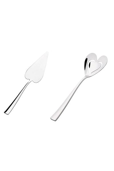 Nehir can & canan serving spoon - serving spatula shovel 2 pcs 18/10 stainless steel