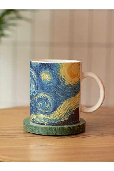 Eylül Design Van Gogh Themed Special Design Double Sided Printed Mug Cup - Tea Coffee Cup Gift