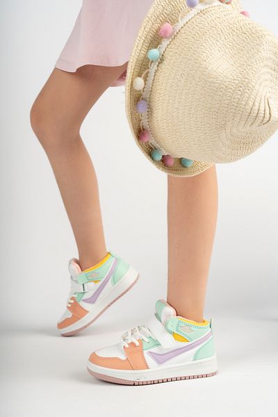 Lambırlent Pantofi sport pentru coș cu velcro cu talie mare unisex