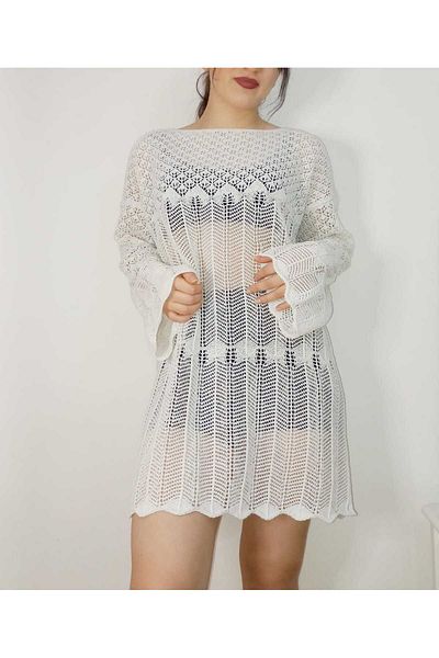 MODA MHE Γυναικείο πέτρινο καλοκαιρινό φόρεμα παραλίας