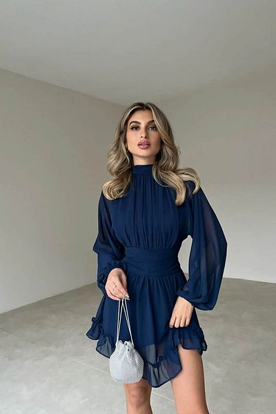 SONREİR Hát nélküli sifon szövettel bélelt ruha